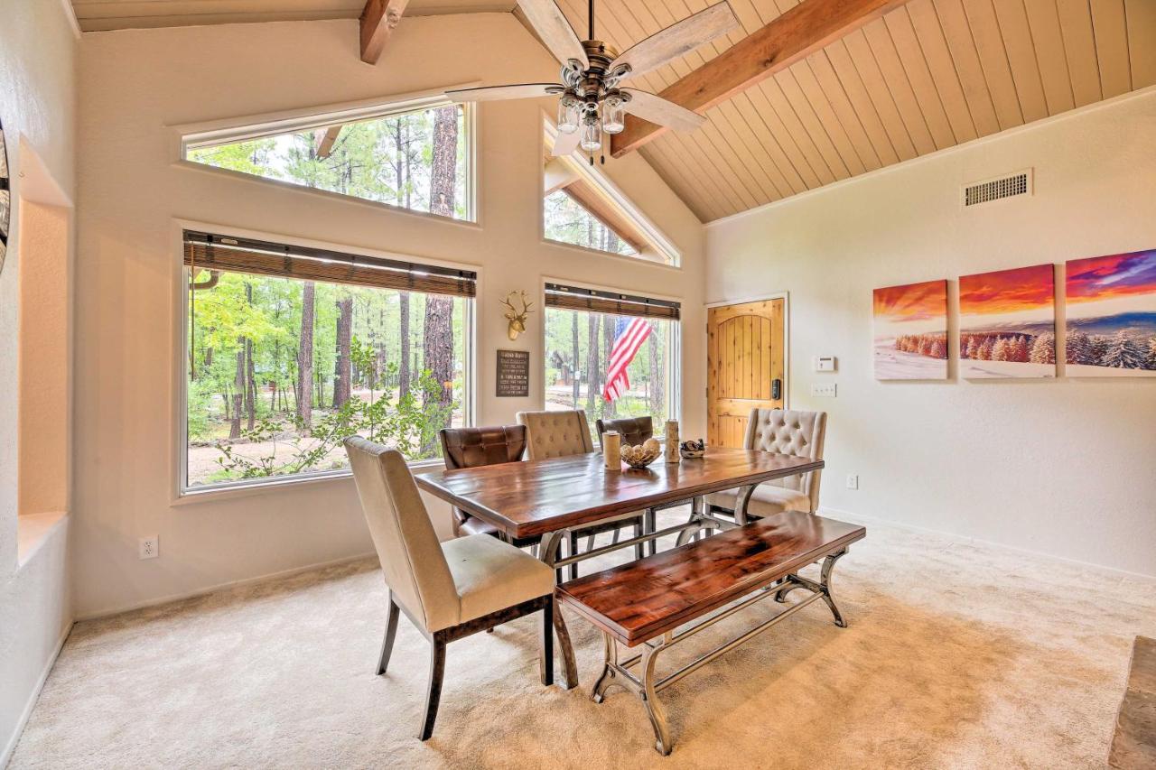 Lush Pinetop Retreat With Large Deck And Wooded Yard! Exterior photo