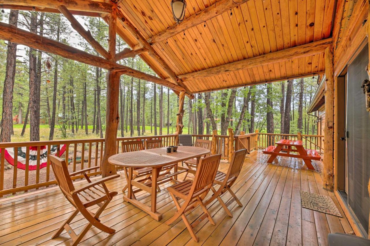 Lush Pinetop Retreat With Large Deck And Wooded Yard! Exterior photo